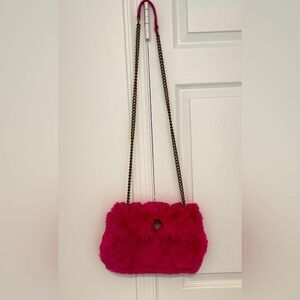Pre owed Kurt Geiger Pink fur handbag